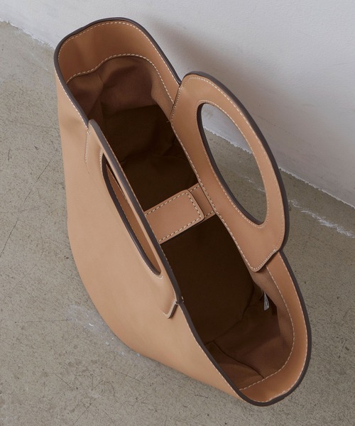 EFOLE（エフォル）の「【EFOLE】 バスケット ハンド バッグ（ハンドバッグ・レディース・ブラウン/ベージュ・FREE）」の3枚目の写真