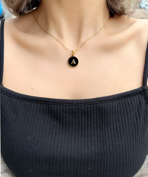 blackdia ocean イニシャルコインネックレス（ネックレス