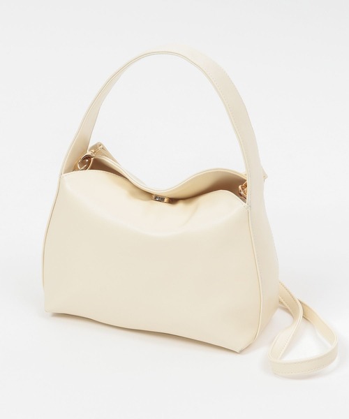 GLOBAL WORK(グローバルワーク)の「2WAYハンドショルダー/276860(ショルダーバッグ・レディース・ブラック/ライム/アイボリー・ONE SIZE)」の2枚目の写真