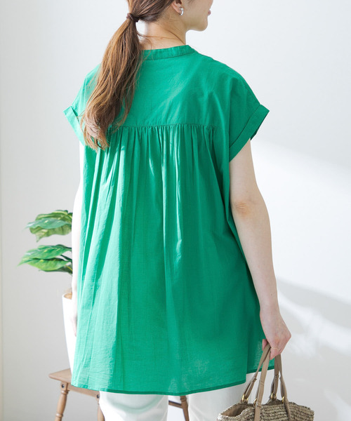 URBAN RESEARCH Sonny Label（アーバンリサーチサニーレーベル）の「エアリーコットンピンタックドレスシャツ（シャツ/ブラウス・レディース・ブラック/グリーン/ベージュ系その他/オフホワイト・FREE）」の8枚目の写真