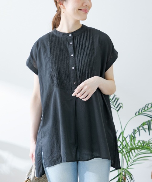 URBAN RESEARCH Sonny Label（アーバンリサーチサニーレーベル）の「エアリーコットンピンタックドレスシャツ（シャツ/ブラウス・レディース・ブラック/グリーン/ベージュ系その他/オフホワイト・FREE）」の12枚目の写真