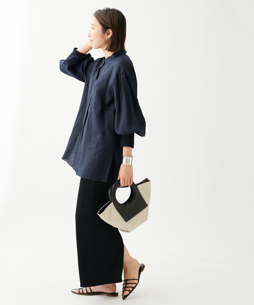 journal standard L'essage（ジャーナルスタンダードレサージュ）の「リブ タイトスカート（スカート・レディース・グレー/ブラック・FREE）」の16枚目の写真