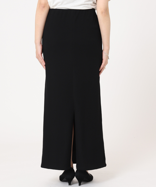 journal standard L'essage（ジャーナルスタンダードレサージュ）の「リブ タイトスカート（スカート・レディース・グレー/ブラック・FREE）」の4枚目の写真