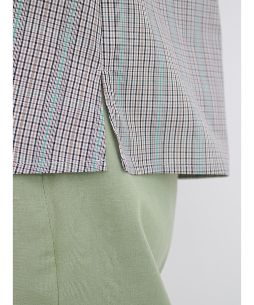 Te chichi（テチチ）の「チェックアソートバルーン袖ブラウス（シャツ/ブラウス・レディース・ブラック/ベージュ/ブルー・ﾌﾘ-）」の12枚目の写真