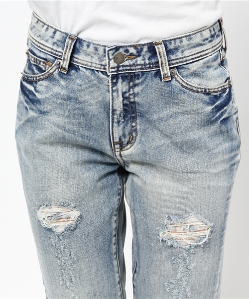 ROSE BUD（ローズバッド）の「S-LPT-15101 DAMAGE BOY'S PANTS（デニムパンツ・レディース・ブルー系その他・26/28/24）」の11枚目の写真