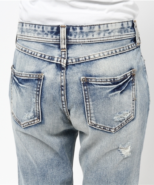 ROSE BUD（ローズバッド）の「S-LPT-15101 DAMAGE BOY'S PANTS（デニムパンツ・レディース・ブルー系その他・26/28/24）」の10枚目の写真