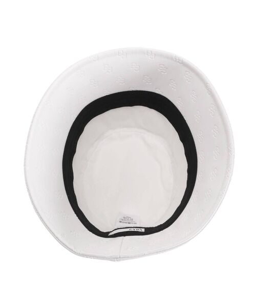 GYDA(ジェイダ)の「GG PATTERNエンボスバケットハット(ハット・レディース・オフホワイト/ブラック・FREE)」の6枚目の写真