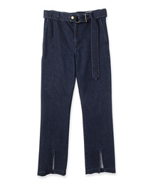CULLNI | 22-AW-002 / Front Slit Slim Flared Denim With Long Belt(デニムパンツ)