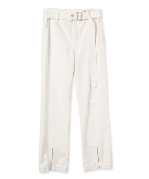 【新品】CULLNI　クルニ　センタープレススリットヘムパンツ　タグ付き　美品 CULLNI（クルニ）の「22-AW-002 / Front Slit Slim Flared Denim