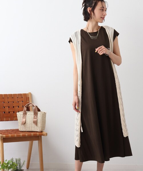 DRESKIP(ドレスキップ)の「◆【洗える】フレンチフレアワンピース(ワンピース・レディース・ブラック/ダークグリーン/ダークブラウン・02/03/04)」の1枚目の写真