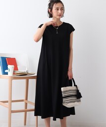 DRESKIP | 【オトナ女子/高見え/洗える】フレンチフレアワンピース(ワンピース)