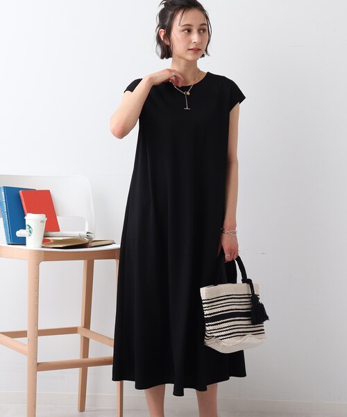 DRESKIP(ドレスキップ)の「◆【洗える】フレンチフレアワンピース(ワンピース・レディース・ブラック/ダークグリーン/ダークブラウン・02/03/04)」の2枚目の写真