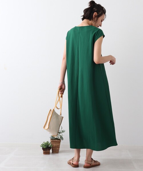 DRESKIP(ドレスキップ)の「◆【洗える】フレンチフレアワンピース(ワンピース・レディース・ブラック/ダークグリーン/ダークブラウン・02/03/04)」の6枚目の写真