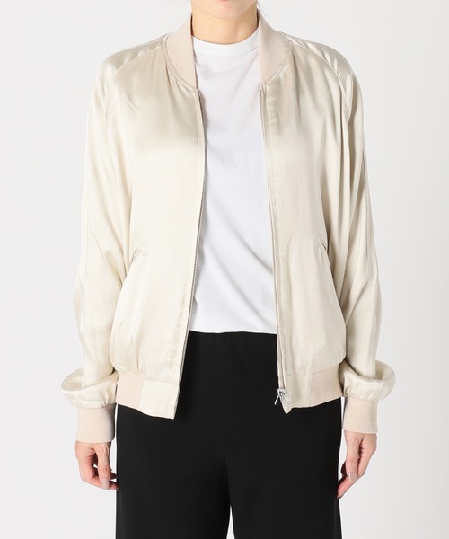 AP STUDIO（エーピーストゥディオ）の「SCENTOF New サテンブルゾン（ブルゾン・レディース・ブラック/ナチュラル・FREE）」の9枚目の写真