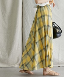 AMERICAN HOLIC | ボリュームチェックフレアスカート(スカート)