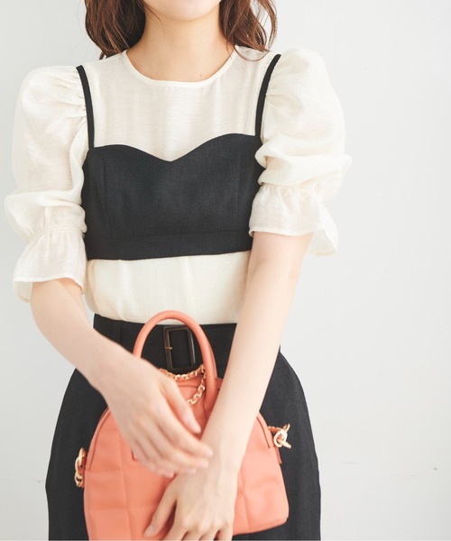 FREE'S MART（フリーズマート）の「サマーツィードブラトップ（その他トップス・レディース・ブラック/ライトグリーン・SMALL/MEDIUM）」の8枚目の写真