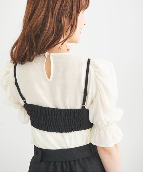 FREE'S MART（フリーズマート）の「サマーツィードブラトップ（その他トップス・レディース・ブラック/ライトグリーン・SMALL/MEDIUM）」の4枚目の写真