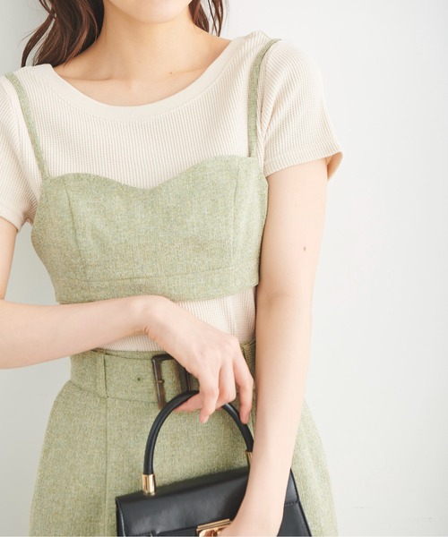 FREE'S MART（フリーズマート）の「サマーツィードブラトップ（その他トップス・レディース・ブラック/ライトグリーン・SMALL/MEDIUM）」の16枚目の写真