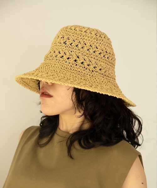 marjour(マージュール)の「HANDMADE CROCHET HAT(ハット・レディース・ライトブラウン/ナチュラル・FREE)」の21枚目の写真