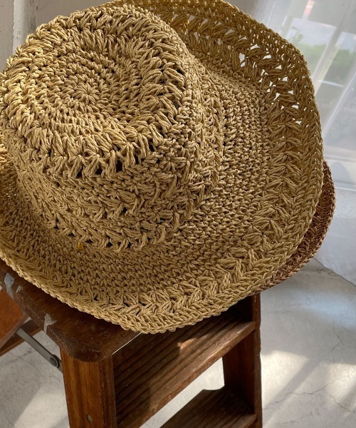 marjour(マージュール)の「HANDMADE CROCHET HAT(ハット・レディース・ライトブラウン/ナチュラル・FREE)」の15枚目の写真