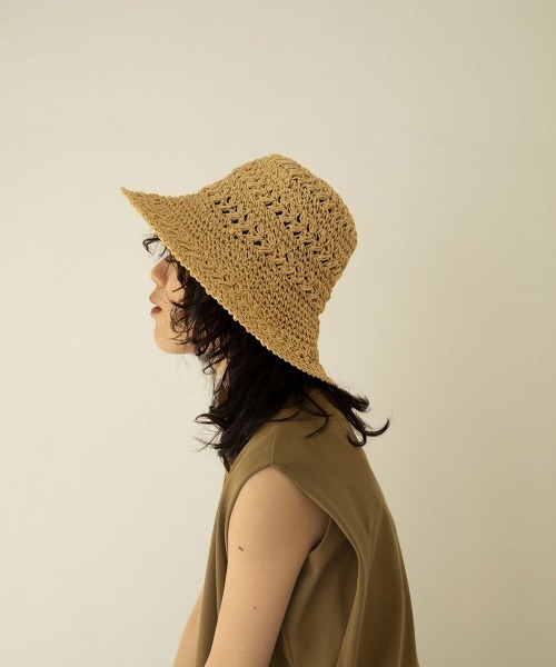 marjour(マージュール)の「HANDMADE CROCHET HAT(ハット・レディース・ライトブラウン/ナチュラル・FREE)」の12枚目の写真