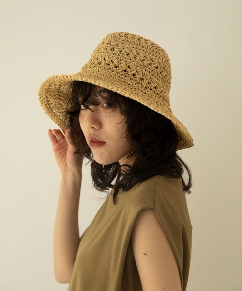 marjour(マージュール)の「HANDMADE CROCHET HAT(ハット・レディース・ライトブラウン/ナチュラル・FREE)」の18枚目の写真