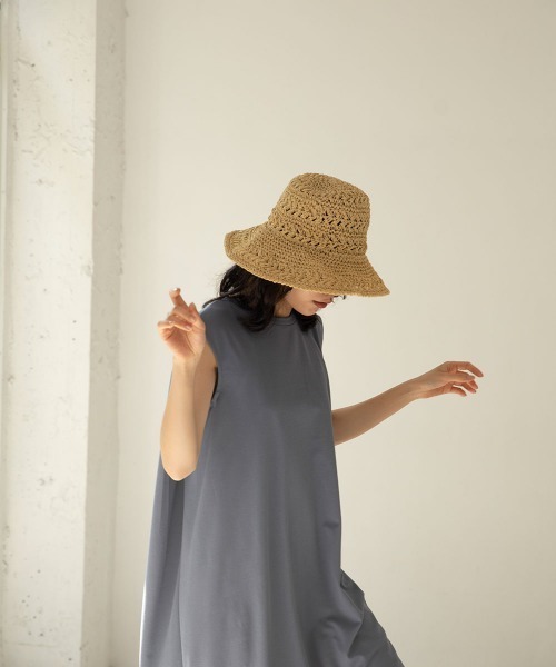 marjour(マージュール)の「HANDMADE CROCHET HAT(ハット・レディース・ライトブラウン/ナチュラル・FREE)」の10枚目の写真