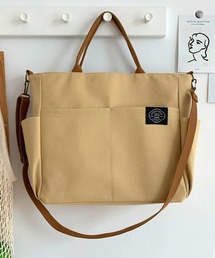 キャンバス2wayトートバッグ ショルダーストラップ付き