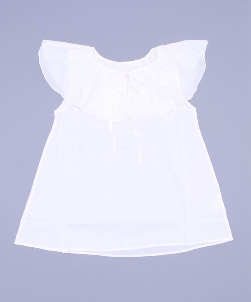 KOBE LETTUCE(コウベレタス)の「フリル襟ノースリーブブラウス(シャツ/ブラウス・レディース・ホワイト系その他/オフホワイト/ブラック/ネイビー系・FREE)」の16枚目の写真