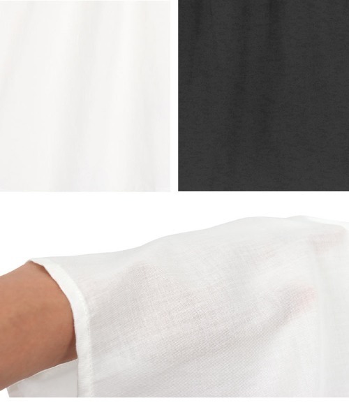 KOBE LETTUCE(コウベレタス)の「フリル襟ノースリーブブラウス(シャツ/ブラウス・レディース・ホワイト系その他/オフホワイト/ブラック/ネイビー系・FREE)」の12枚目の写真