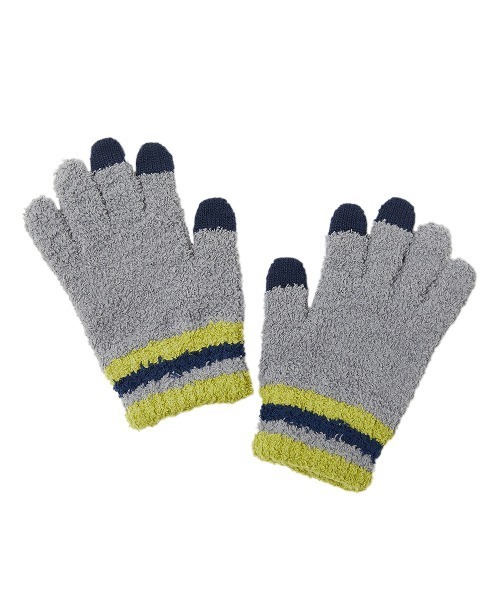 devirock(デビロック)の「スマホ対応 ニット手袋(手袋・キッズ・ネイビー/アイボリー/グレー・ONE SIZE)」の9枚目の写真