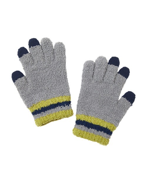devirock(デビロック)の「スマホ対応 ニット手袋(手袋・キッズ・ネイビー/アイボリー/グレー・ONE SIZE)」の10枚目の写真