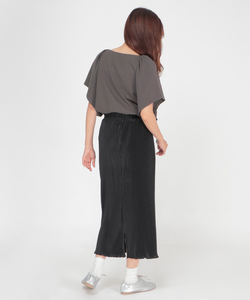 LBC(エルビーシー)の「ワイドスリーブtee(Tシャツ/カットソー・レディース・ホワイト/ミント/チャコールグレー・L/M)」の4枚目の写真