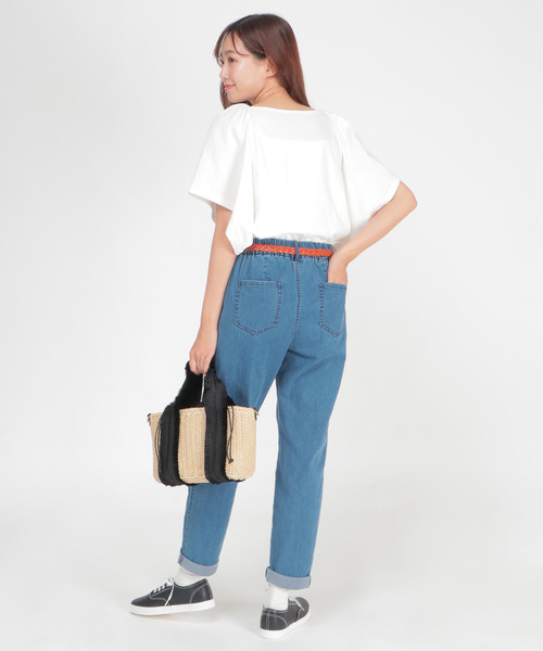 LBC(エルビーシー)の「ワイドスリーブtee(Tシャツ/カットソー・レディース・ホワイト/ミント/チャコールグレー・L/M)」の15枚目の写真