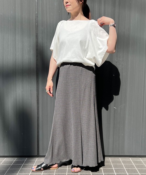 LBC(エルビーシー)の「ワイドスリーブtee(Tシャツ/カットソー・レディース・ホワイト/ミント/チャコールグレー・L/M)」の19枚目の写真