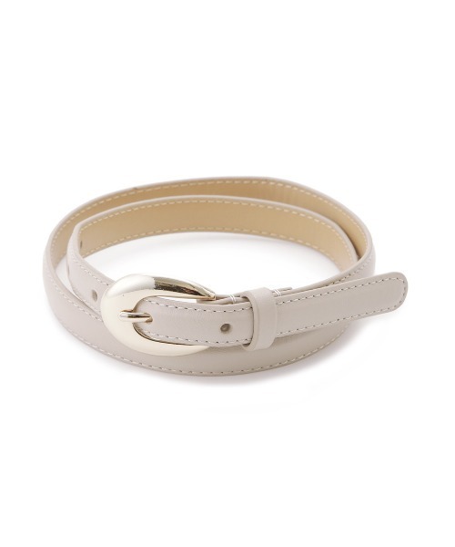 SNIDEL（スナイデル）の「スキニーベルト（ベルト・レディース・バーガンディー/ベージュ/ブラック・FREE）」の5枚目の写真