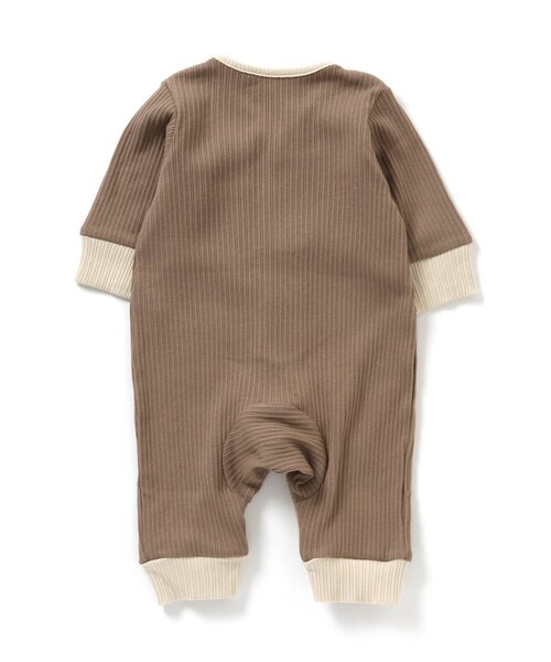 Ampersand（アンパサンド）の「premier リブカバーオール（ロンパース・キッズ・アイボリー/ピンク/ラベンダー/オリーブ/ブラウン・80/70/60）」の7枚目の写真