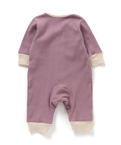 Ampersand（アンパサンド）の「premier リブカバーオール（ロンパース・キッズ・アイボリー/ピンク/ラベンダー/オリーブ/ブラウン・80/70/60）」の9枚目の写真