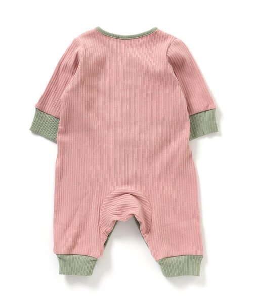 Ampersand（アンパサンド）の「premier リブカバーオール（ロンパース・キッズ・アイボリー/ピンク/ラベンダー/オリーブ/ブラウン・80/70/60）」の11枚目の写真