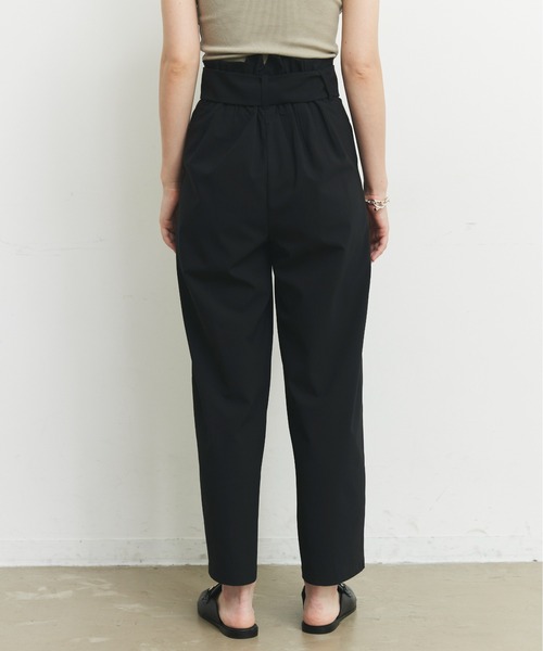 CEL ANSWER（シーイーエルアンサー）の「ハイウエストタックパンツ（スラックス・レディース・チャコールグレー/ブラック・FREE/S）」の9枚目の写真