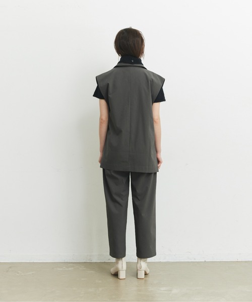 CEL ANSWER（シーイーエルアンサー）の「ハイウエストタックパンツ（スラックス・レディース・チャコールグレー/ブラック・FREE/S）」の16枚目の写真