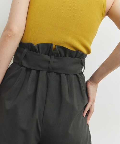 CEL ANSWER（シーイーエルアンサー）の「ハイウエストタックパンツ（スラックス・レディース・チャコールグレー/ブラック・FREE/S）」の21枚目の写真