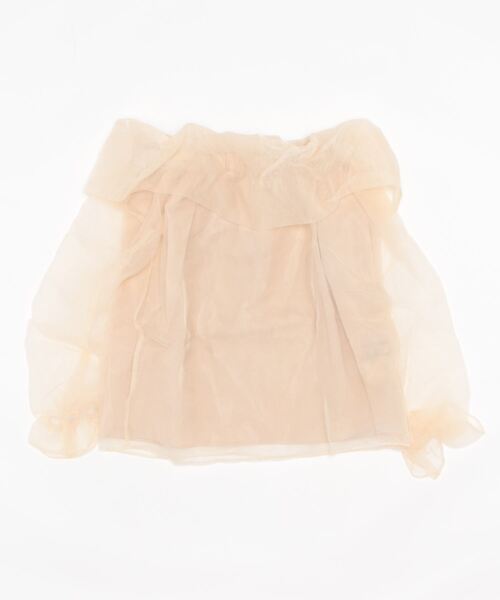 Dita Muaj.(ディータムアージュ)の「シースルーオフショルシフォンブラウス(Tシャツ/カットソー・レディース・アイボリー・S/M)」の7枚目の写真