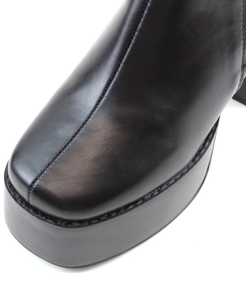 VIVIAN（ヴィヴィアン）の「厚底プラットフォームサイドゴアショートブーツ ZOZOTOWN+オフィシャルサイト限定商品（ブーツ・レディース・ベージュ/ブラウン/ブラック・LL/M/S/L）」の17枚目の写真