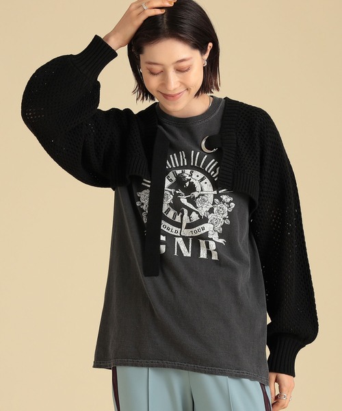 Ray BEAMS（レイビームス）の「Ray BEAMS / メッシュ アーム ボレロ（カーディガン/ボレロ・レディース・ブラック/オフホワイト/オリーブ・ONE SIZE）」の22枚目の写真