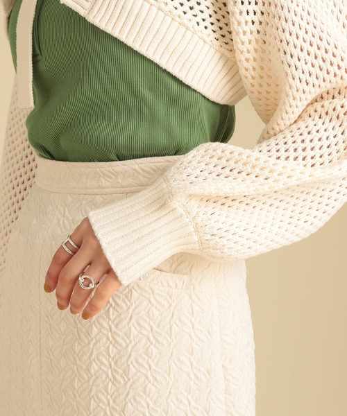 Ray BEAMS（レイビームス）の「Ray BEAMS / メッシュ アーム ボレロ（カーディガン/ボレロ・レディース・ブラック/オフホワイト/オリーブ・ONE SIZE）」の20枚目の写真