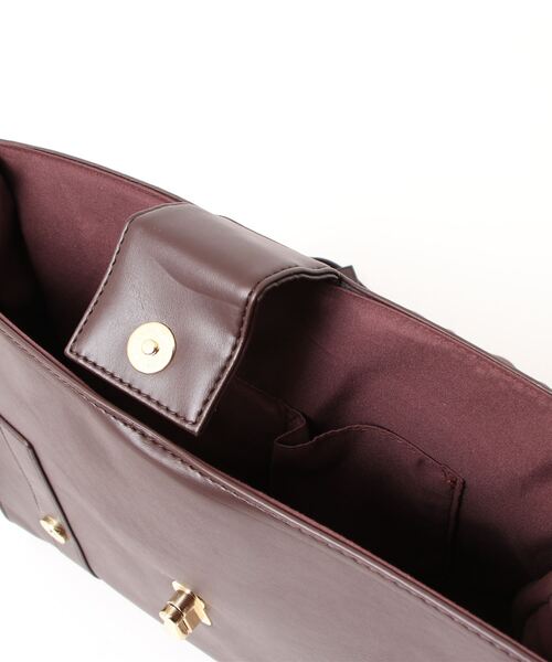 axes femme POETIQUE(アクシーズファムポエティック)の「フリルフラップサッチェル(バックパック/リュック・レディース・ブラウン/キナリ/ブラック・FREE)」の8枚目の写真