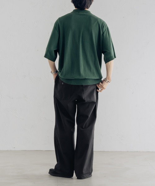 epnok(エプノック)の「Basic Cotton Knit Polo Shirt/ベーシックコットンニットポロシャツ(ポロシャツ・メンズ・ブラック/アイボリー/グリーン・MEDIUM/LARGE)」の18枚目の写真