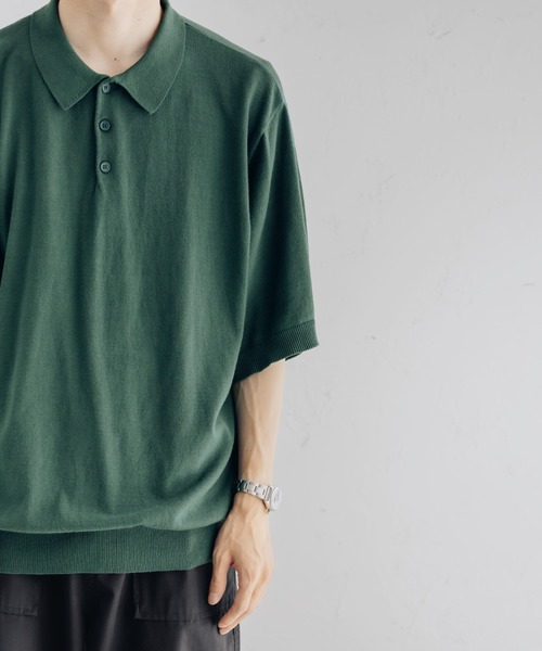 epnok(エプノック)の「Basic Cotton Knit Polo Shirt/ベーシックコットンニットポロシャツ(ポロシャツ・メンズ・ブラック/アイボリー/グリーン・MEDIUM/LARGE)」の20枚目の写真