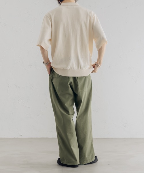 epnok(エプノック)の「Basic Cotton Knit Polo Shirt/ベーシックコットンニットポロシャツ(ポロシャツ・メンズ・ブラック/アイボリー/グリーン・MEDIUM/LARGE)」の9枚目の写真